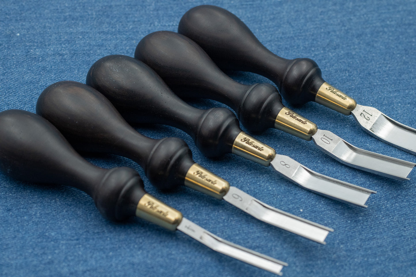 Full range of Palosanto french skives