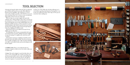 Leathercraft: Traditional handcrafted leatherwork skills and project