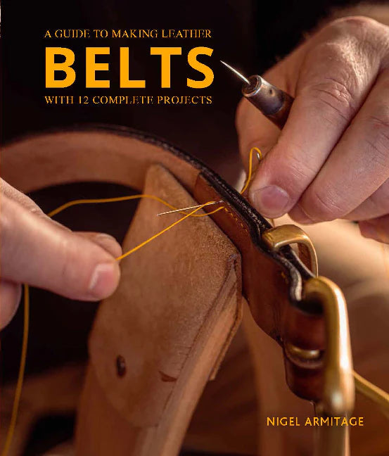 Guide to making leather belts with 12 complete projects