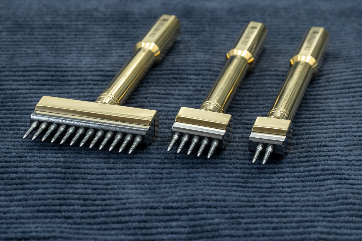 Dented Rounds Sinabroks Round Dent Pricking Irons – Van Dijk leather supplies