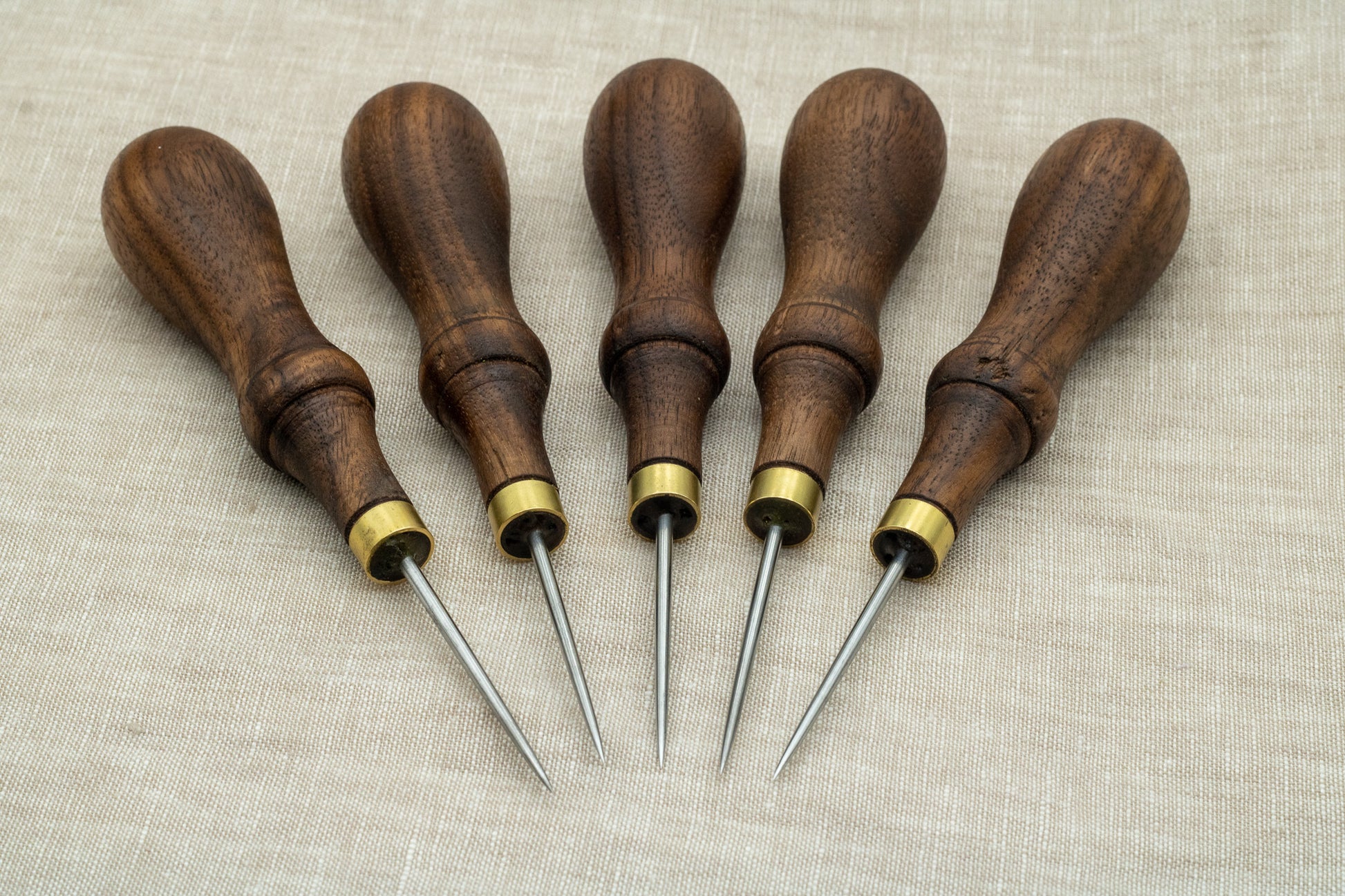 George Barnsley and sons stabbing awls in walnut