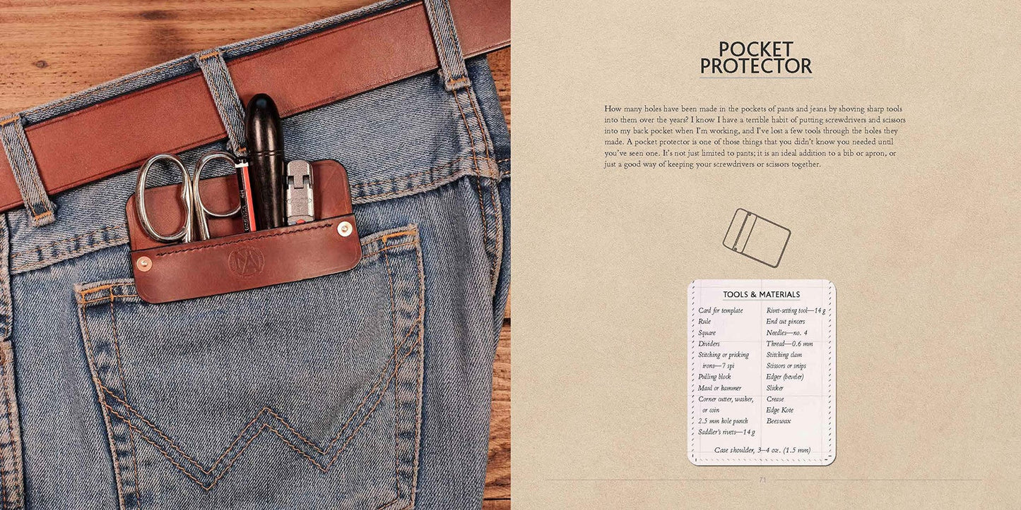 Leathercraft: Traditional handcrafted leatherwork skills and project